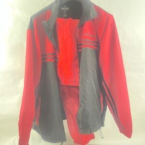 Spalding and Olympic Bound Red and Black Men's Windbreaker, Track suit